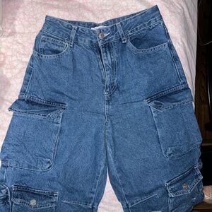 Blue Denim Cargo jeans